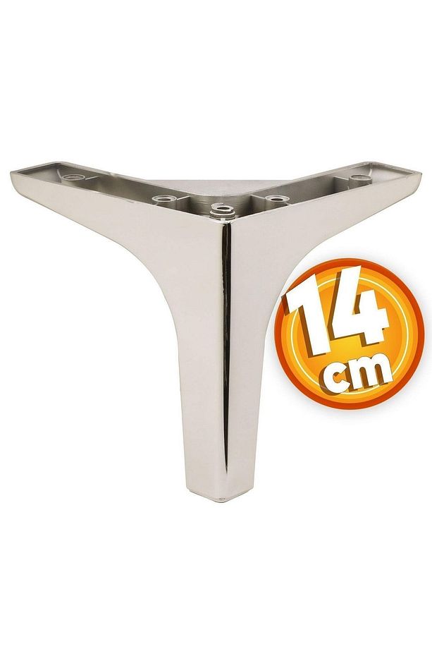 Sedef Lüks Mobilya Kanepe Sehpa Tv Ünitesi Koltuk Ayağı 14 Cm Parlak Krom Baza Ayakları - 7