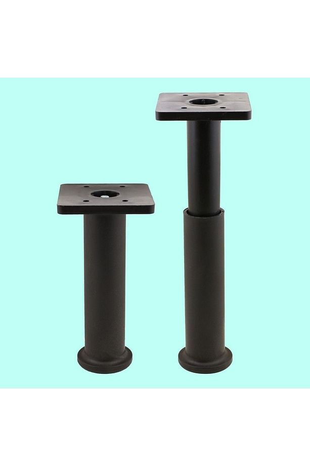 Ayarlı Destek Ayağı Mobilya Kanepe Koltuk Yükseltici Ayarlanabilir 15 Cm Siyah Yükseltme Ayakları - 5