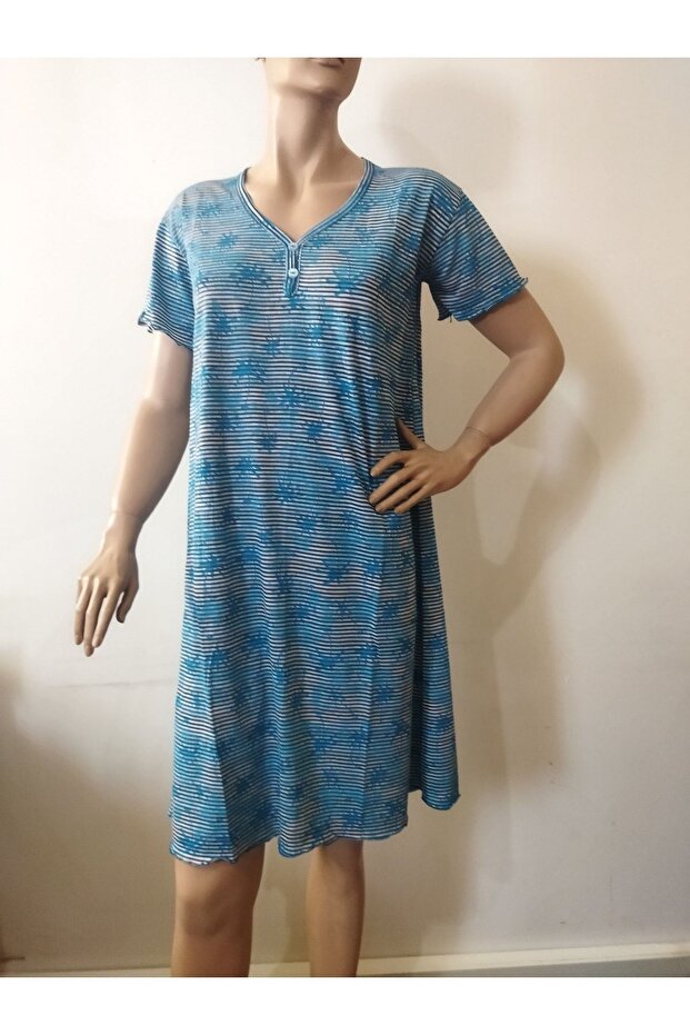 Baskılı Gecelik-Elbise - 1