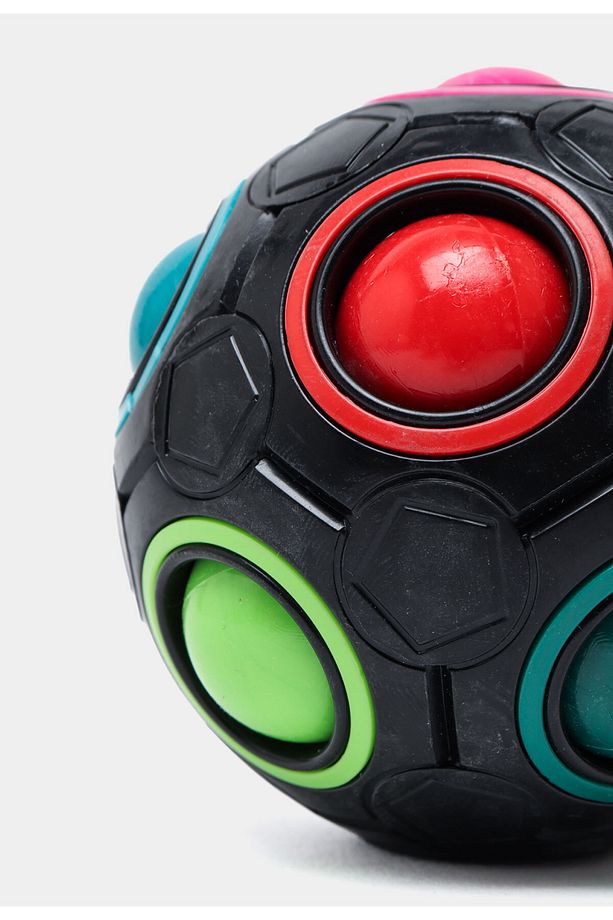 Siyah Gökkuşağı Bulmaca Topu ,Speed Cupe Küp Zeka Küpü 3x3 Canlı Renkler Hız Küpü 2 Li Set Eğitici Z - 4