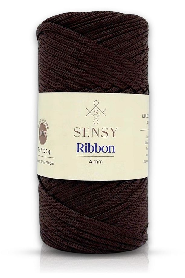 Premium Ribbon Polyester Makrome Ip 200 gr Polyester Makrome Ipi Kahverengi - 1