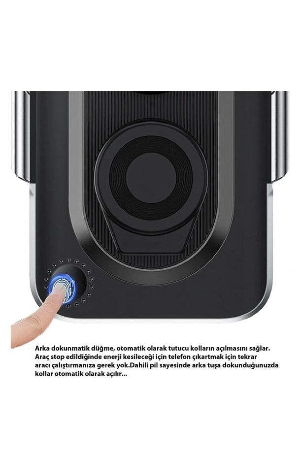 Magsafe Kablosuz iPhone Xiaomi Samsung Sensörlü Araç Tutucu Şarj Cihazı C11 - 5
