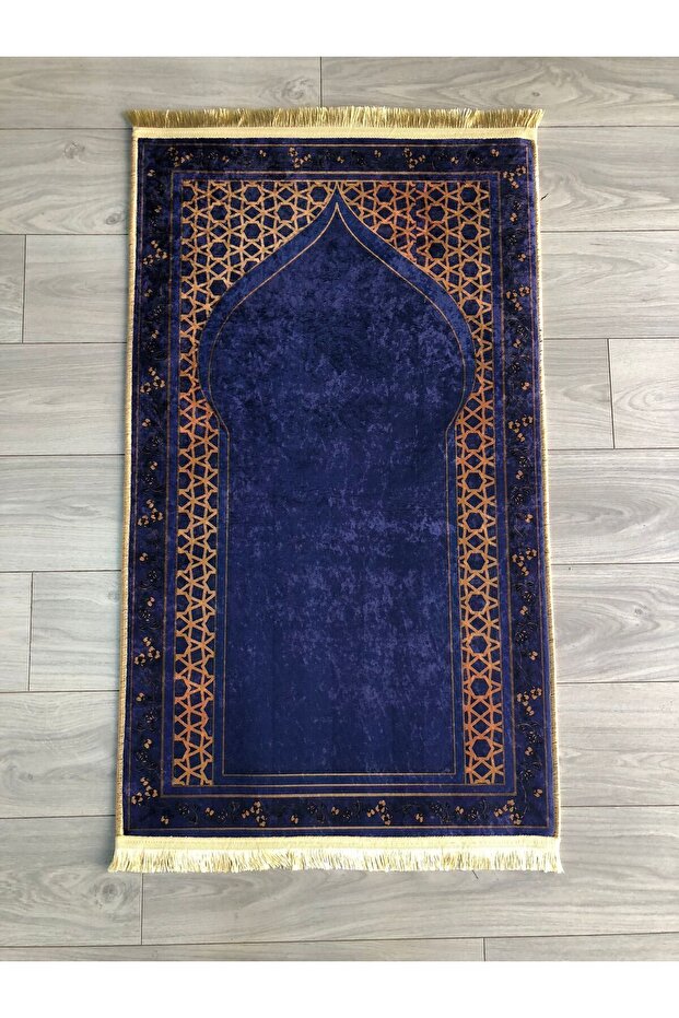 Non-Slip Base Machine Washable Digital Printed Prayer Rug 70x120cm