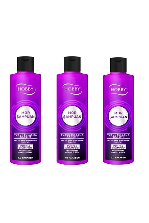 Mor Şampuan Turunculaşma Karşıtı 250 ml X 3 Adet - 1