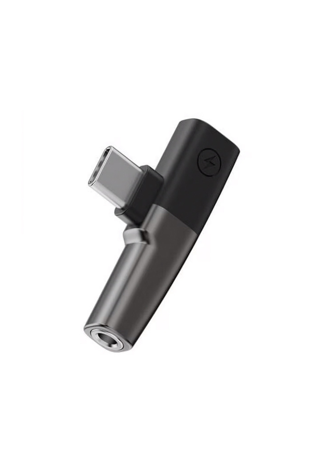 Mini 2in1 Type-c to 3.5mm Kulaklık + Type-c şarj Adaptöru SİYAH - 1