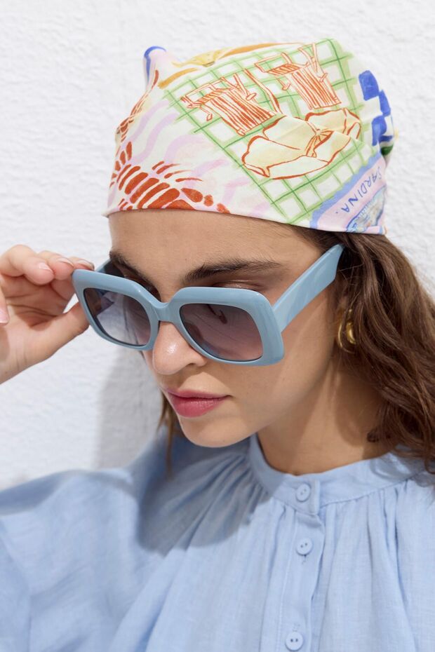 Szalik z bawełny wzorzystej - Letni Sen - 2