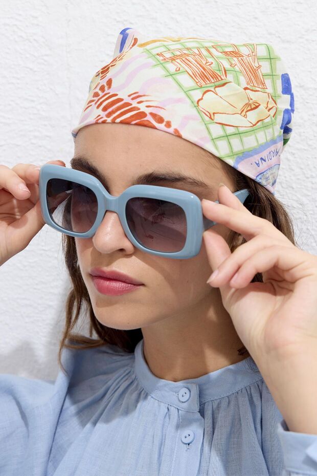 Szalik z bawełny wzorzystej - Letni Sen - 3