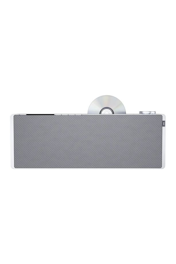 Klang S3 Light Grey 46,0cmx16cmx9cm Taşınabilir Bluetooth Hoparlör İnternet Radyosu CD Çalar - 1