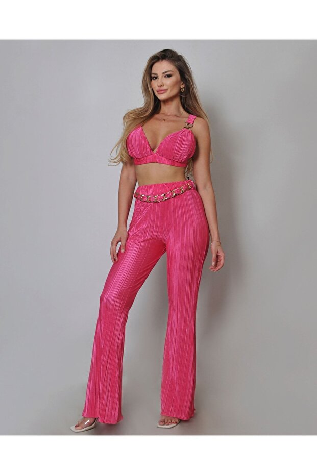 Kadın Pembe Piliseli Takım - 7