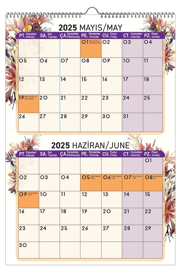 2025 DUVAR PLANLAMA TAKVİMİ-6 SAYFA 33X48 - 3