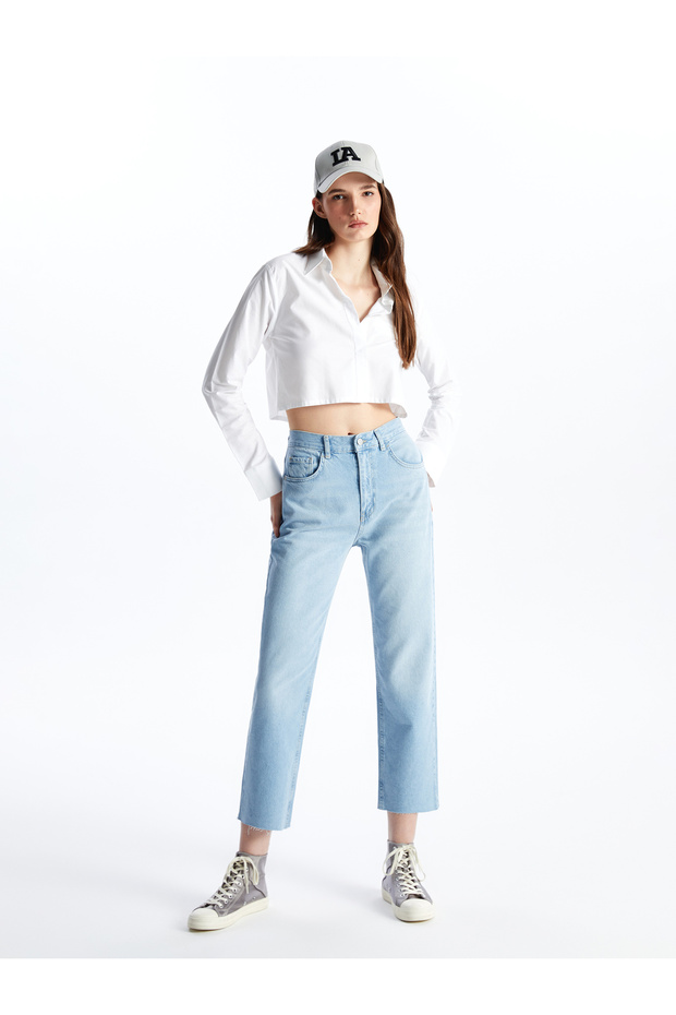 Straight Fit Women's Jean Pants