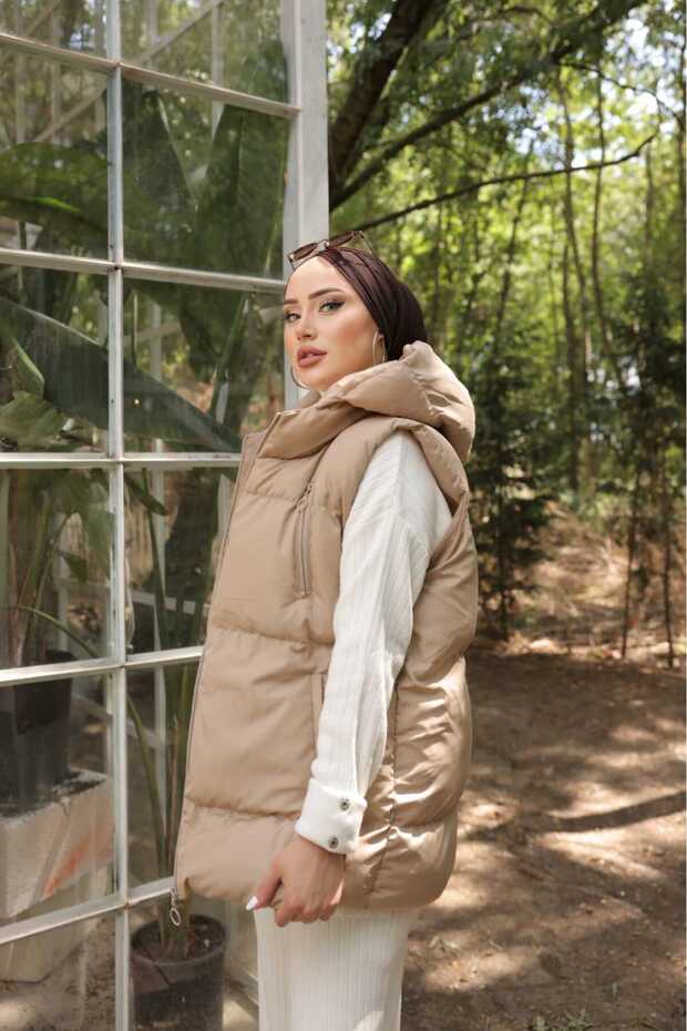 kapüşonlu şişme yelek - 3