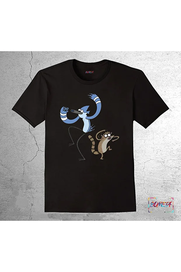 Regular Show Sürekli Dizi Mordecai Rigby Dans Çocuk Tişört 3043s - 1