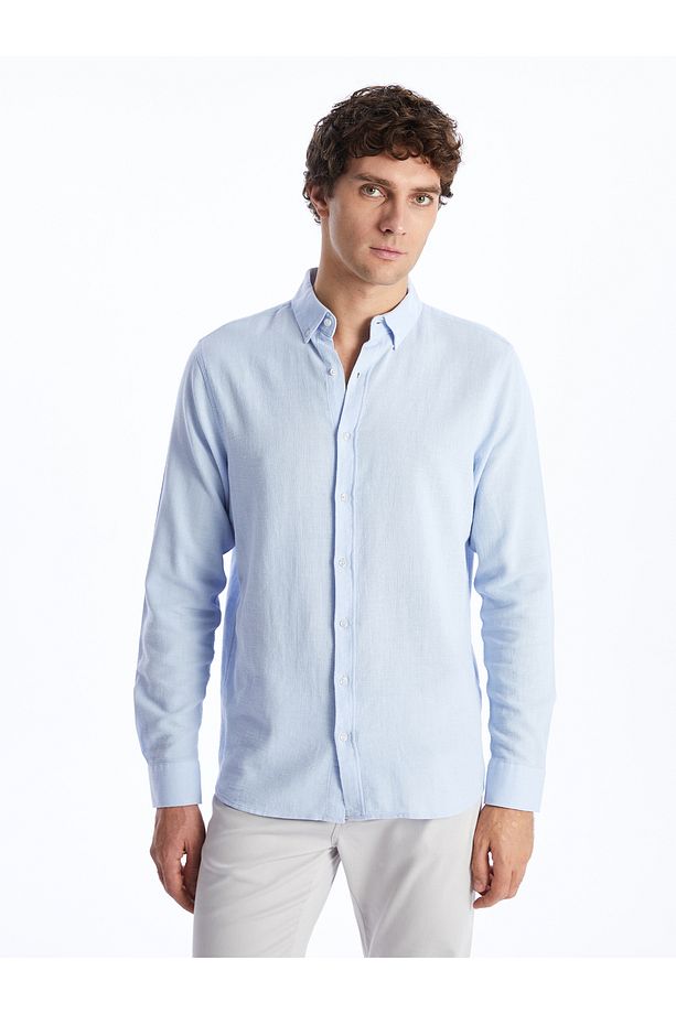 LCWAIKIKI Classic Regular Fit Uzun Kollu Erkek Gömlek - 2