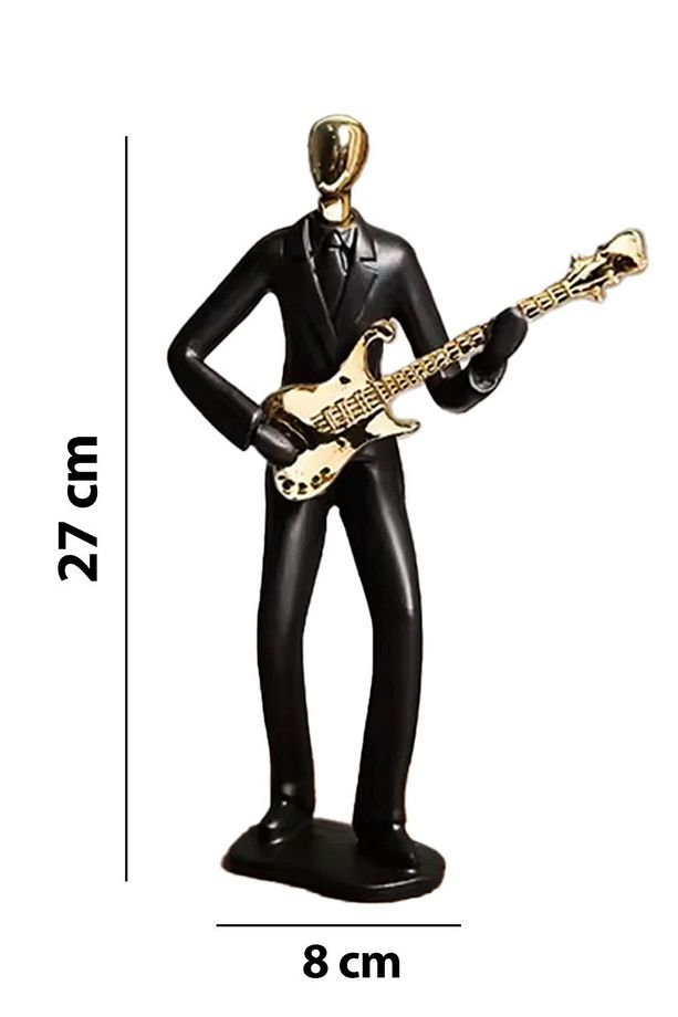 Rgv-b30 Dekoratif Biblo Oda Ve Masa Süsü Gitar Çalan Adam - 5