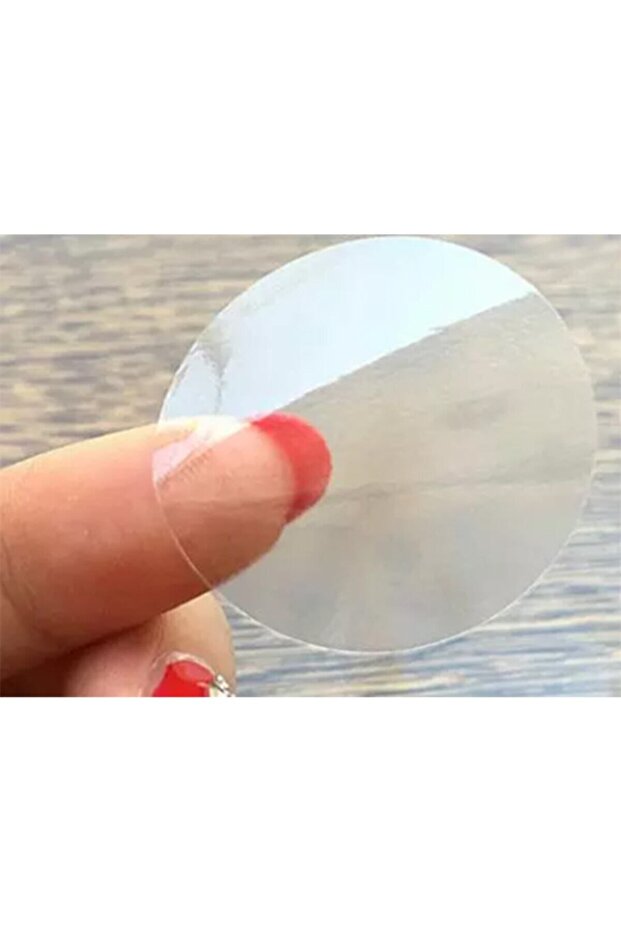 1000 Pieces Envelope - Box Transparent Label. Round Mouth Closing Closing Label, Tape Label 3x3 Cm