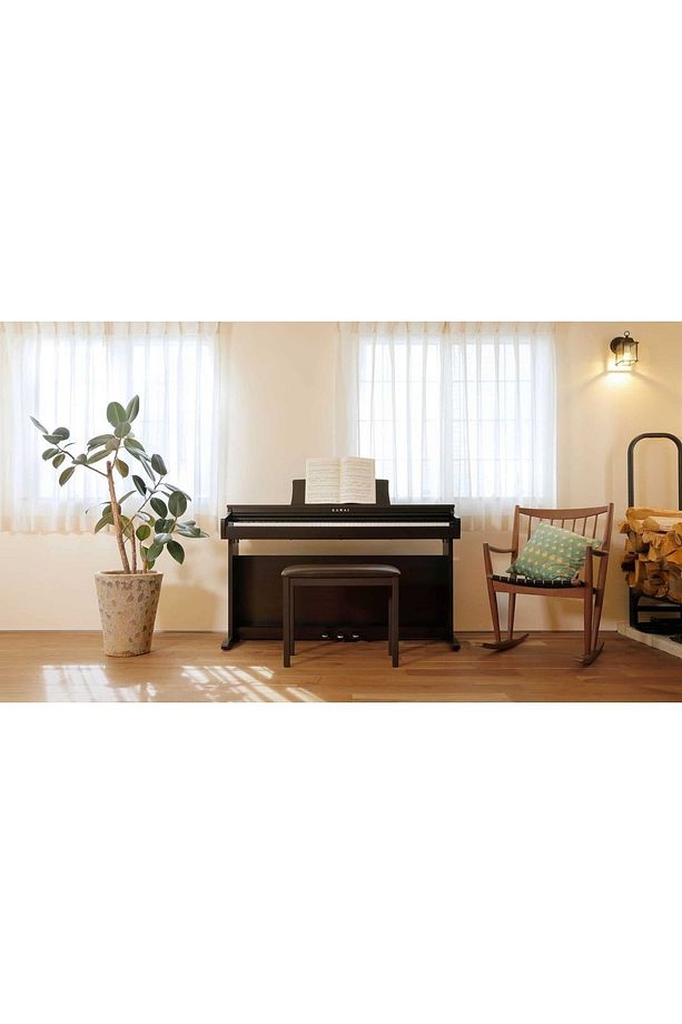 Kdp120-r Gül Ağacı Dijital Duvar Piyanosu ( Tabure & Kulaklık Hediyeli) - 3