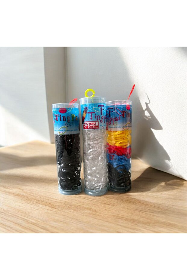 3 Boxes Large Size Perm Package Rubber Clips 600 Pieces School Hair Clips