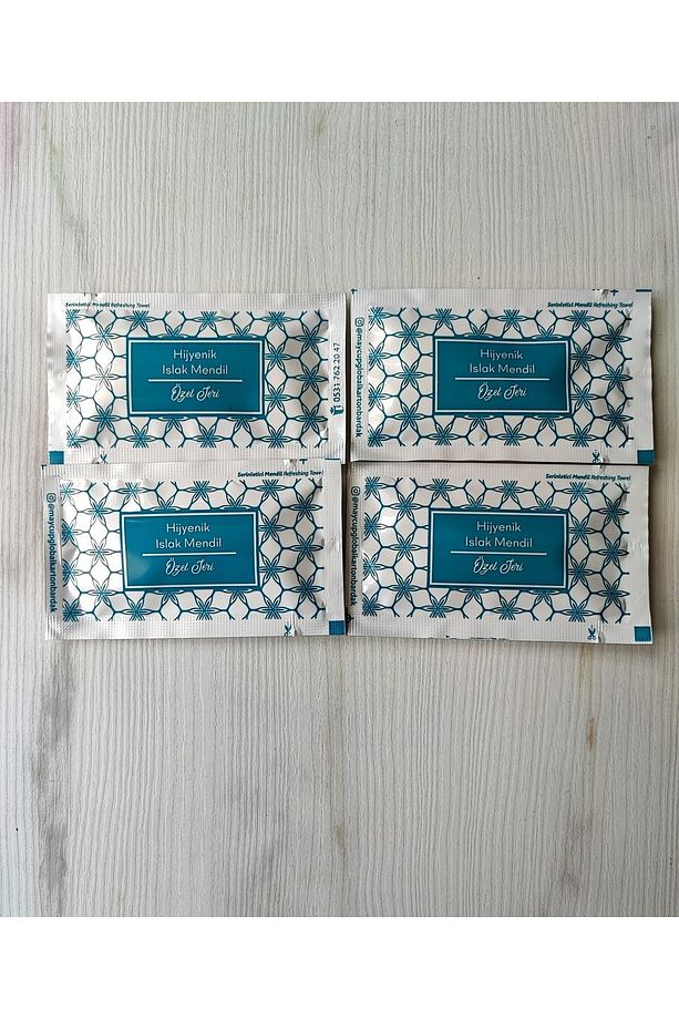 Tekli Islak Mendil (TEK KULLANIMLIK) 6cm*10cm - 100adet - 4
