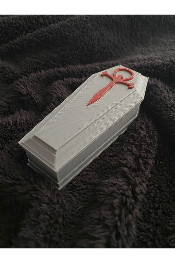 Coffin Dice Box (Vampire-Kırmızı) Zar Kutusu - 8