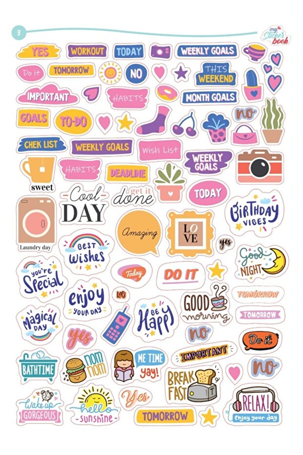 Sticker Seti 1 - 2 - 3 - 4 - 3