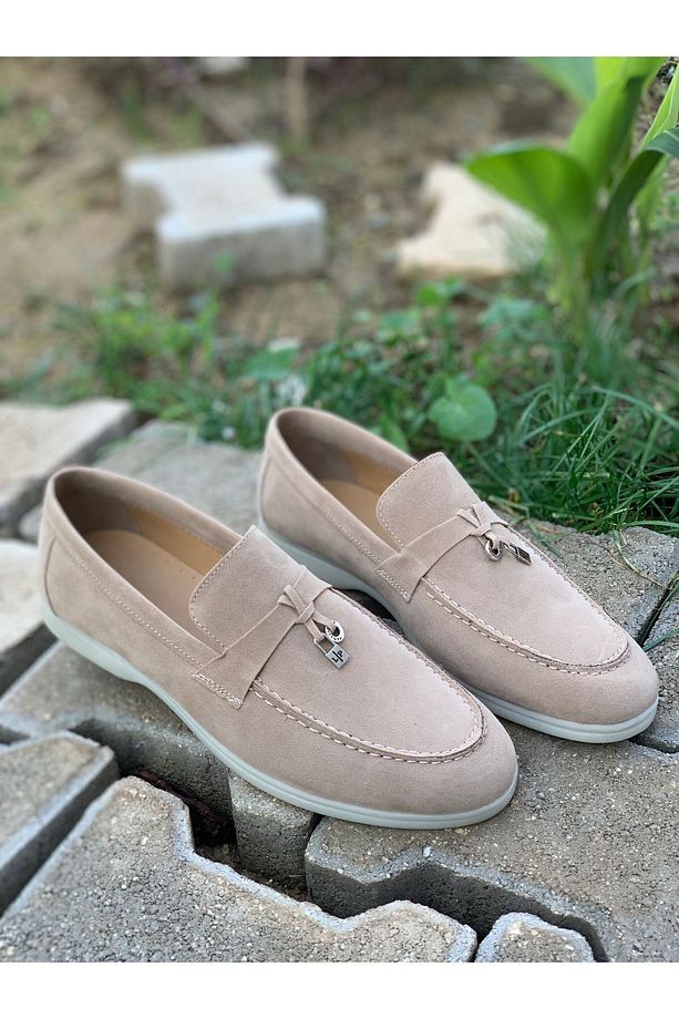 Erkek Kum Süet Loafer Ayakkabı,Klasik Ayakkabı,Yazlık Ayakkabı - 2