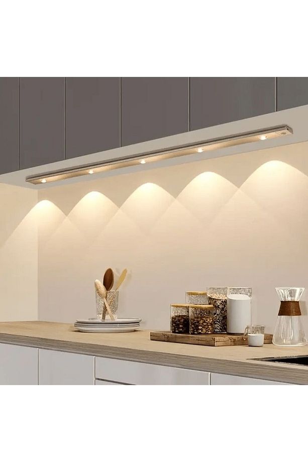 120 Cm, Sensörlü, USB Şarjlı, Alüminyum Kasa, Modern Tasarım Çok Amaçlı Kullanıma Uygun LED Aplik - 1