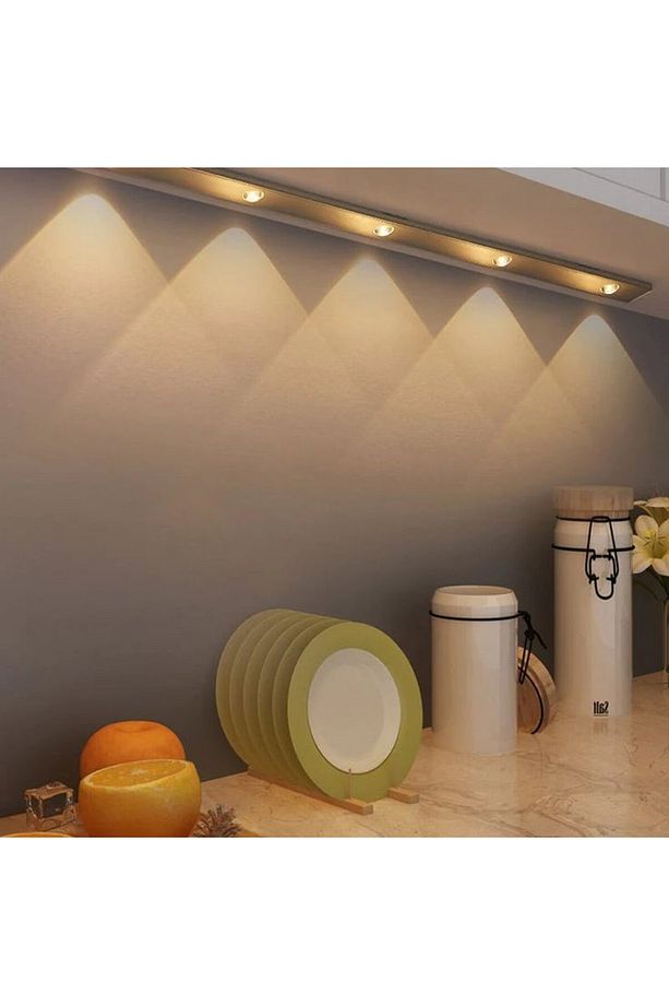 120 Cm, Sensörlü, USB Şarjlı, Alüminyum Kasa, Modern Tasarım Çok Amaçlı Kullanıma Uygun LED Aplik - 3