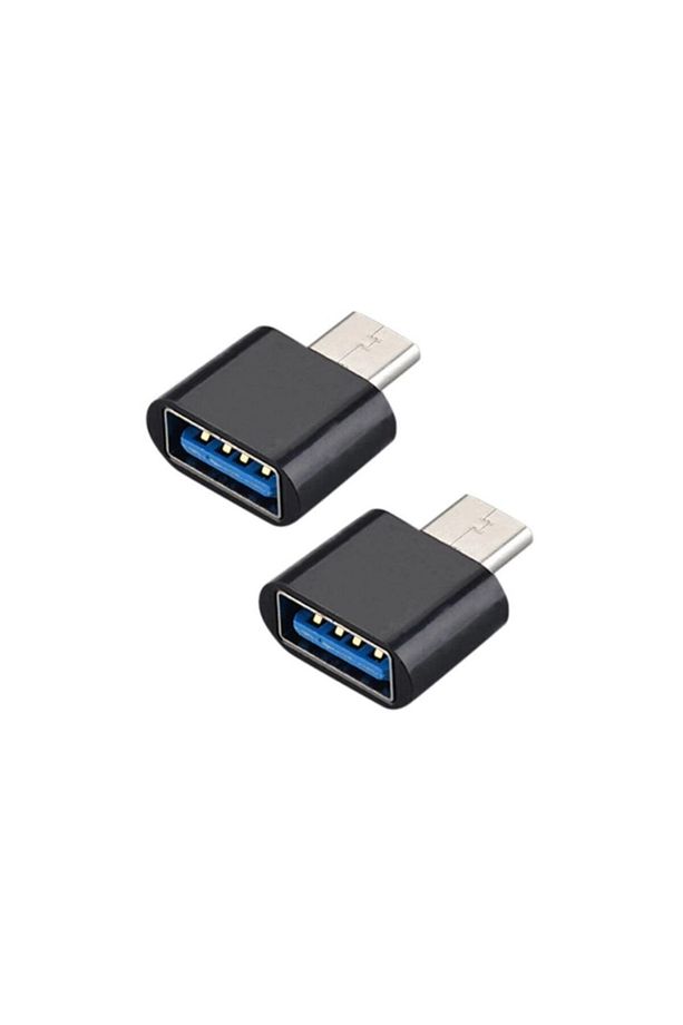 Mini Type C Otg Usb Donusturucu 2 Adet - Siyah - 1