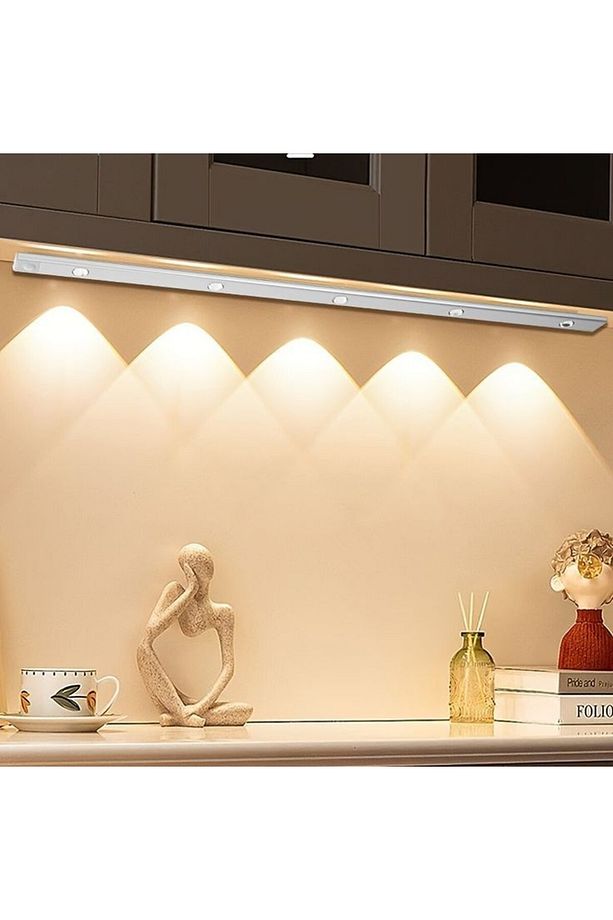 120 Cm, Sensörlü, USB Şarjlı, Alüminyum Kasa, Modern Tasarım Çok Amaçlı Kullanıma Uygun LED Aplik - 7