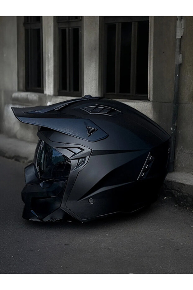 SW X1- SEUL Modüler Mat Siyah Kask - 3