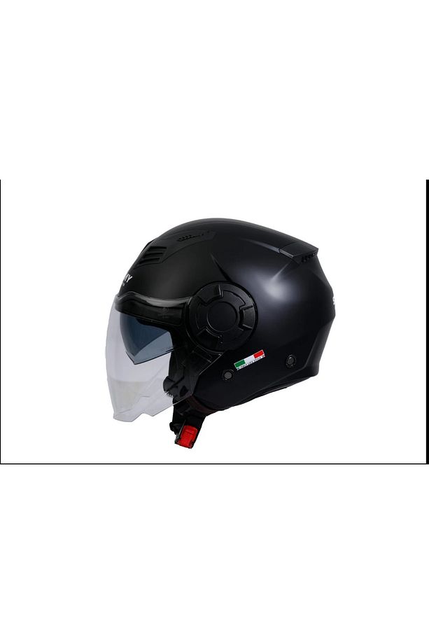 KASK SW 766 YARIM  SOLID MATT SİYAH - 1