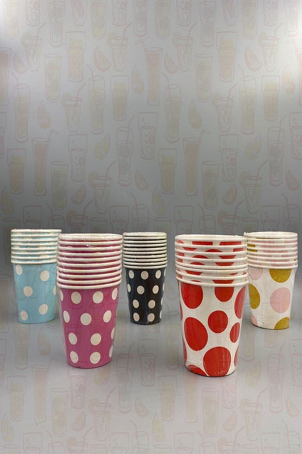 Lüx Lisanslı Desenlı Karton Bardak 7 0z 3'lü Set - 1