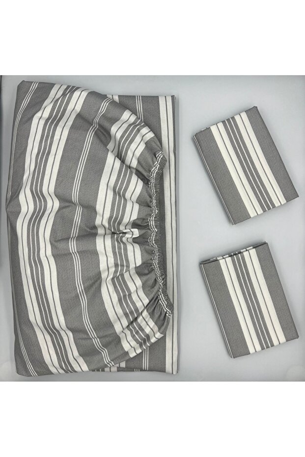 100% Cotton Fabric Fitted Sheet+Pillowcase Corner Depth 28-30 CM Soft Fabric New Season