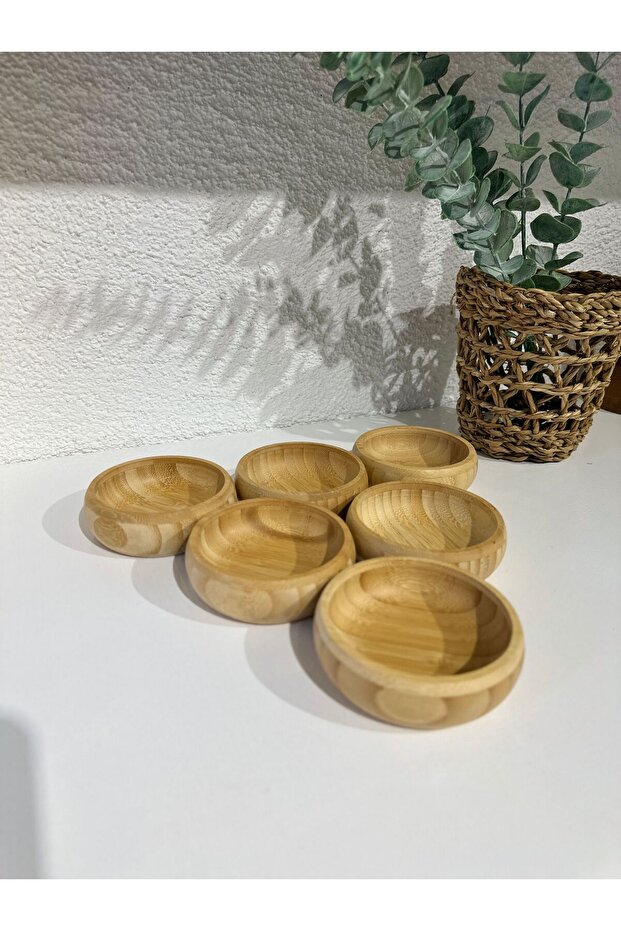 6 Adet Bambu Çerezlik - 3