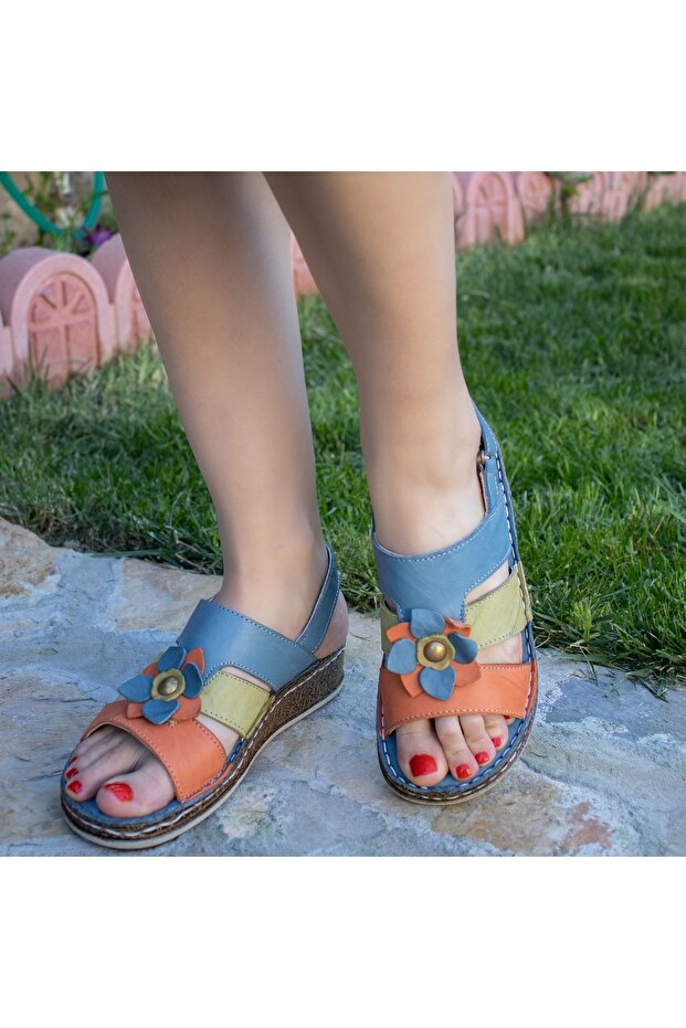 Orthopedic Leather Women's Sandals 11339