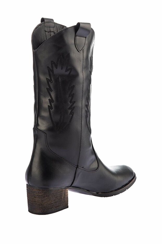 Siyah Kadın Bot E267730009 - 5