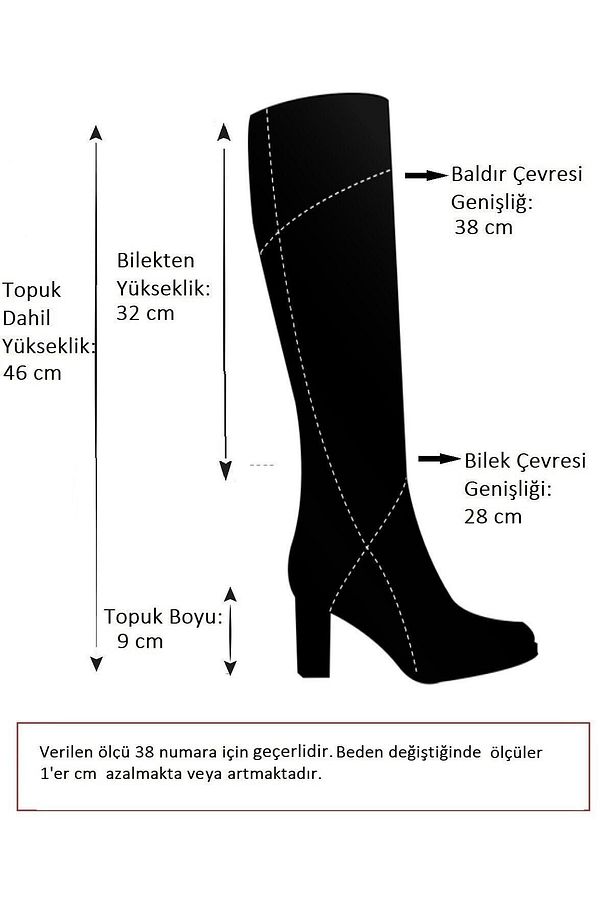 Taba Kadın Çizme C674250109 - 5