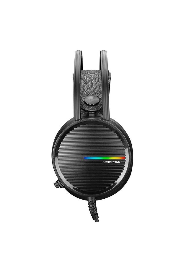 Rm-k3 Cashe Usb 7.1 Rainbow Ledli Siyah Surround Sağlam Gaming Oyuncu Mikrofonlu Kulaklık - 3