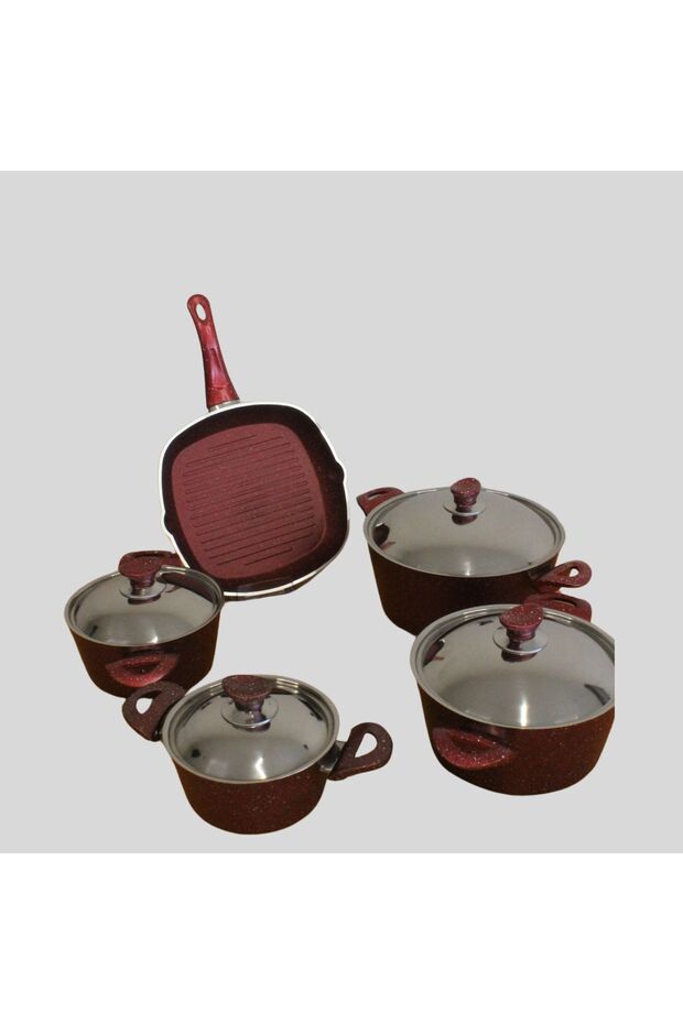 - 9 Parça Granit Tencere Seti - 8