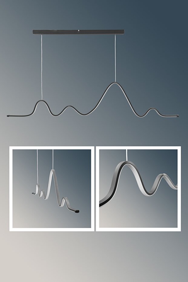Led Avize Sarkıt 3renk - Worm 120 Cm - 3