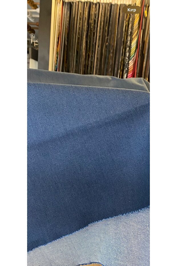 Mavi kot kumaş - 2