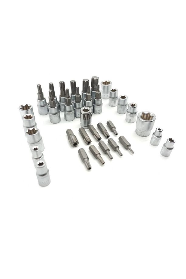Lokma Takımı 34 Parça 3/8 1/4 Torx & E Lokma Set - 2
