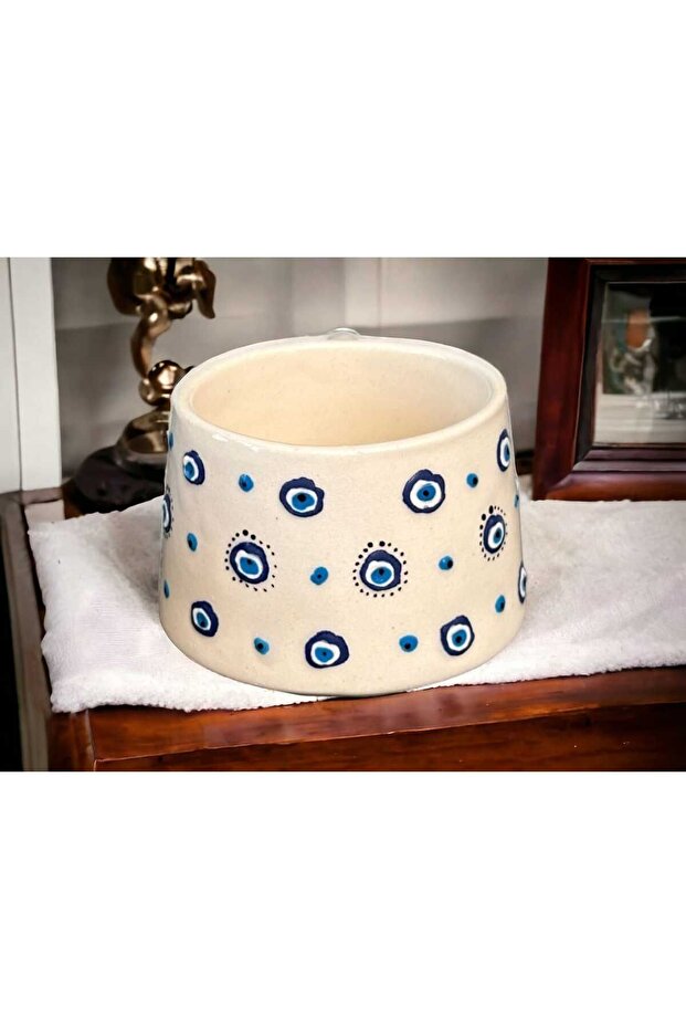 كوب سيراميك عين الشر 200 سم مكعب - كوب قهوة مطرز يدويًا - 2