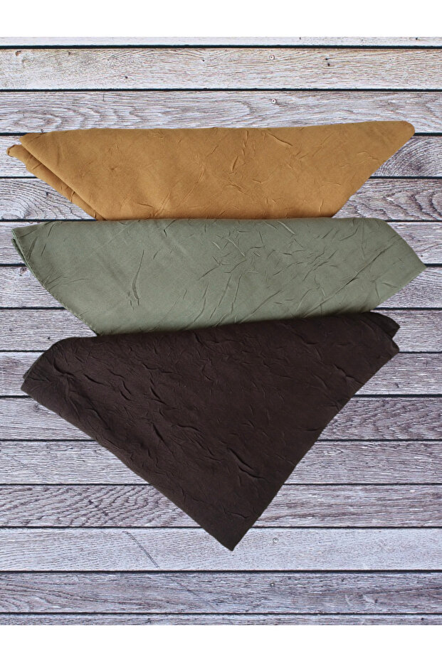 Bambu kraş eşarp 3lü set - 1