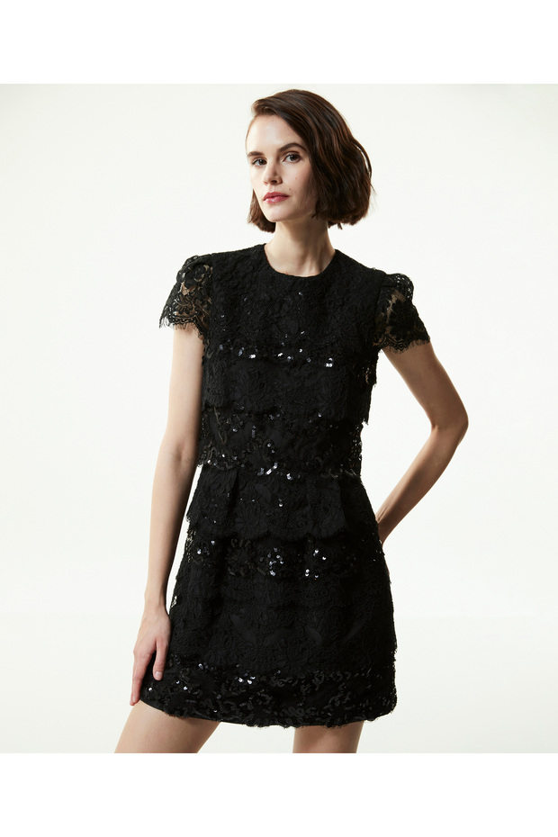 Kadın Siyah Elbise - 3