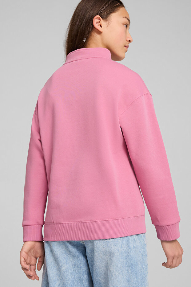 Stylish Pink Sweatshirt - Kids Fabric - 4