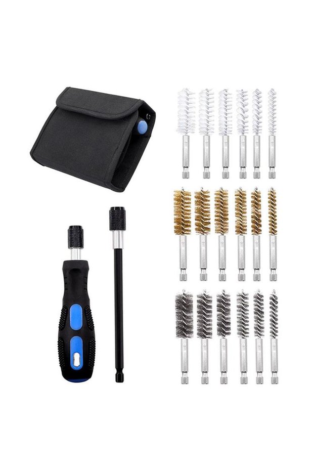 Pt03135 Bits Saplı Tel Fırça Seti 20 Parça