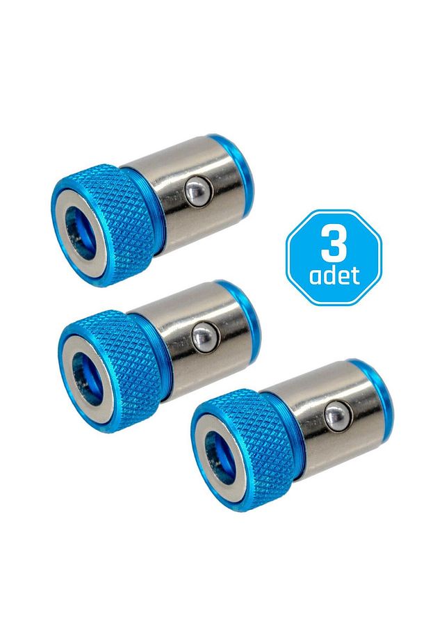6134X3 Bits Uçlar İçin Mıknatıslı Vida Tutucu Halka 24 mm 3 Adet - 1
