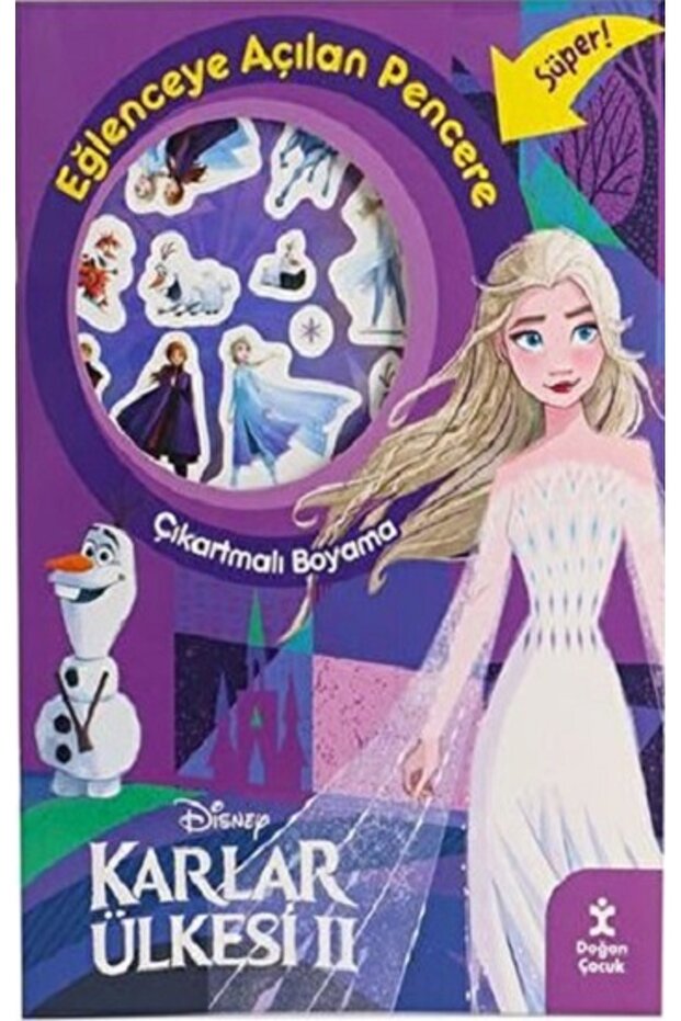 Frozen 2 Coloring Book with Fun Opening Window Sticker